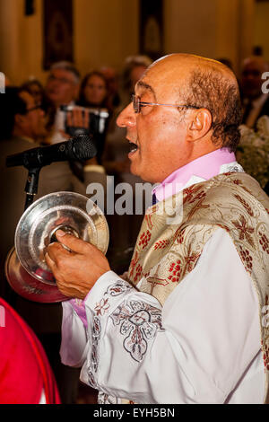 Koptische Christen Hochzeitszeremonie, Hove, Sussex, UK Stockfoto