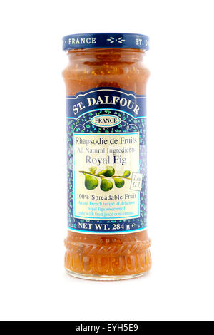 ADELAIDE, Australien - 17. Mai 2015: St Dalfour Produkt aus Frankreich, Jar streichfähige königlichen Fig Früchte konservieren. Stockfoto