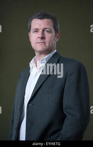 Comic-Autor Robbie Morrison, erscheinen auf dem Edinburgh International Book Festival. Stockfoto