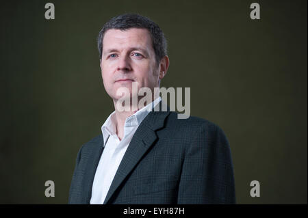 Comic-Autor Robbie Morrison, erscheinen auf dem Edinburgh International Book Festival. Stockfoto