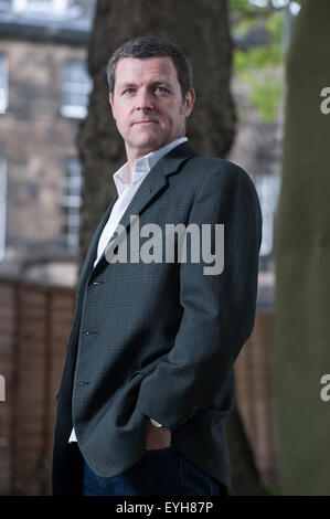 Comic-Autor Robbie Morrison, erscheinen auf dem Edinburgh International Book Festival. Stockfoto