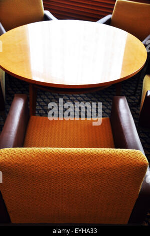 Büro-Lounge in der Stasi-Museum, Berlin. Stockfoto