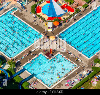 Berge Open-Air Pool, Hamm, Ruhrgebiet, Nordrhein-Westfalen, Deutschland Stockfoto