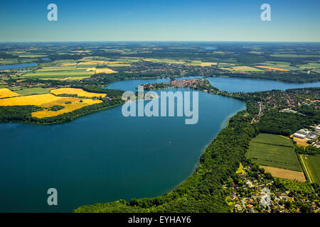 Ratzeburger See See, Domsee See, See Küchensee, Bucht von Lübeck, Ratzeburg, Schleswig-Holstein, Deutschland Stockfoto