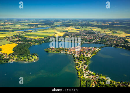 Ratzeburger See See, Domsee See, See Küchensee, Bucht von Lübeck, Ratzeburg, Schleswig-Holstein, Deutschland Stockfoto