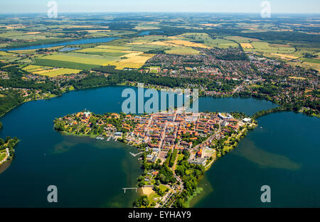 Ratzeburger See See, Domsee See, See Küchensee, Bucht von Lübeck, Ratzeburg, Schleswig-Holstein, Deutschland Stockfoto