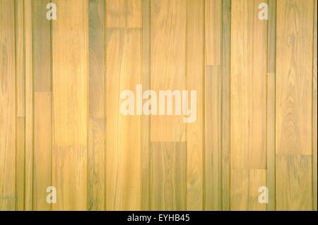 Abstrakten Detail Wand aus Teak Holz im Hintergrund. Stockfoto