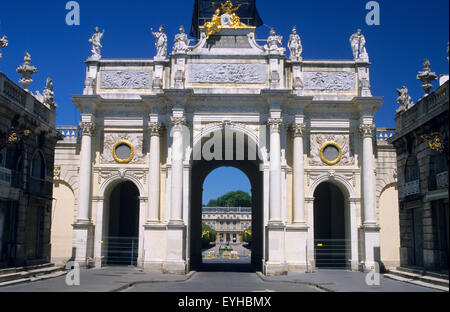 Frankreich, Meurthe et Moselle (54), Nancy Stadt, Stanislas-Platz (UNESCO-Weltkulturerbe), hier Bogen / / Meurthe et Moselle (54), Stockfoto