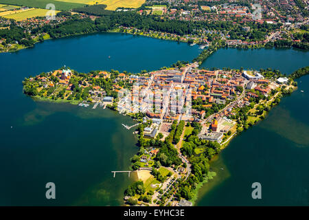 Ratzeburger See See, Domsee See, See Küchensee, Bucht von Lübeck, Ratzeburg, Schleswig-Holstein, Deutschland Stockfoto