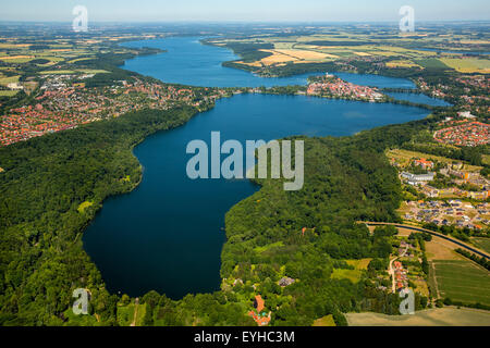 Ratzeburger See See, Domsee See, See Küchensee, Bucht von Lübeck, Ratzeburg, Schleswig-Holstein, Deutschland Stockfoto