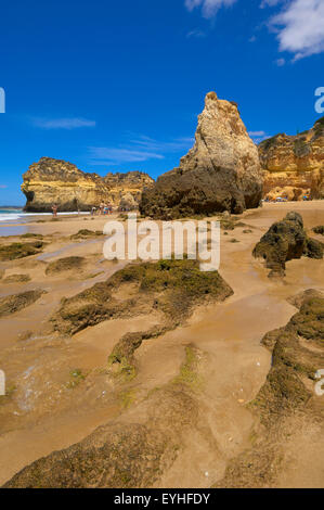 Tres Irmãos Strand, Portimao, Alvor, Praia Dos Tres Irmãos, Algarve, Portugal, Europa. Stockfoto