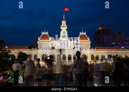 Rathaus, Saigon, Ho Chi Minh, Vietnam. Stockfoto