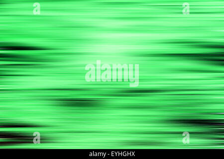 Grüner Hintergrund mit farbigen horizontalen Wellen aus Photoshop Stockfoto