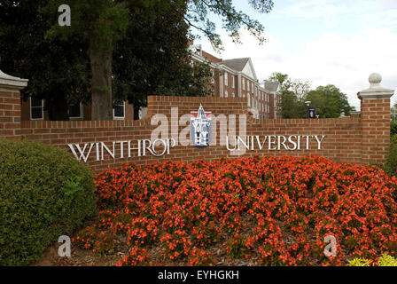 Winthrop University Rock Hill, SC USA Stockfoto