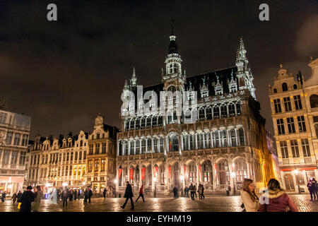 Das Maison du Roi (Königshaus) auf die berühmte Grande Place in the City-Zentrum von Brüssel, Belgien Stockfoto