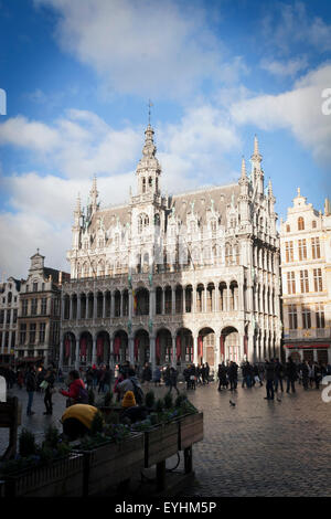 Das Maison du Roi (Königshaus) auf die berühmte Grande Place in the City-Zentrum von Brüssel, Belgien Stockfoto