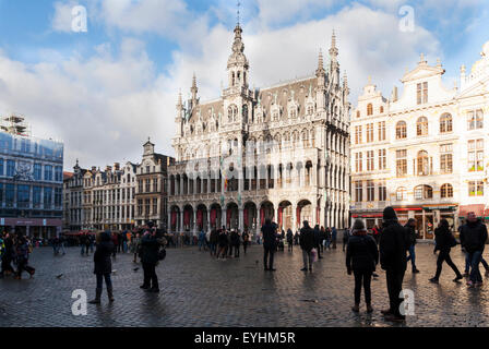 Das Maison du Roi (Königshaus) auf die berühmte Grande Place in the City-Zentrum von Brüssel, Belgien Stockfoto