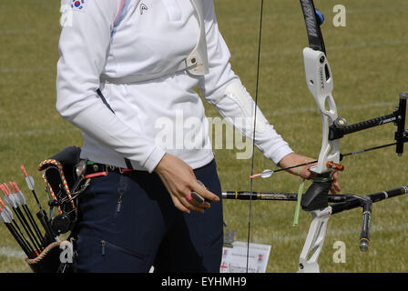 Kopenhagen, Dänemark. 30. Juli 2015. Sportleben bei Weltmeisterschaften Bogenschießen. Bildnachweis: Francis Dean/Alamy Live-Nachrichten Stockfoto