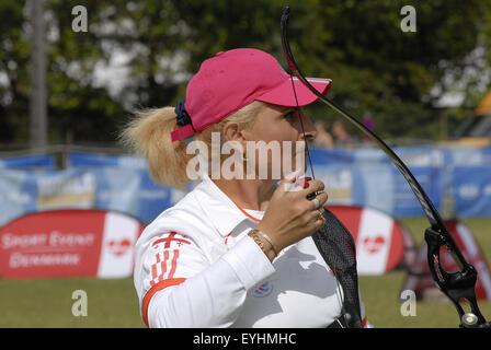 Kopenhagen, Dänemark. 30. Juli 2015. Sportleben bei Weltmeisterschaften Bogenschießen. Bildnachweis: Francis Dean/Alamy Live-Nachrichten Stockfoto