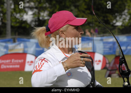 Kopenhagen, Dänemark. 30. Juli 2015. Sportleben bei Weltmeisterschaften Bogenschießen. Bildnachweis: Francis Dean/Alamy Live-Nachrichten Stockfoto