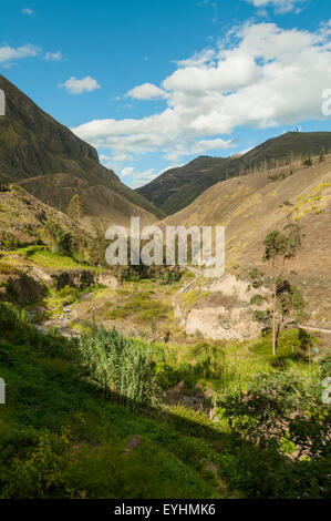 Blick vom Teufels Nase Zug, Alausi, Sibambe, in der Nähe von Riobamba in Ecuador Stockfoto