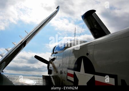 Flugzeug des zweiten Weltkriegs Träger Stockfoto