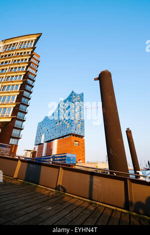 Elbphilharmonie im Quartier HafenCity, Hamburg, Deutschland Stockfoto