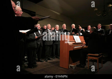 Bottrop, Deutschland, Tag des Lied singen, der Chor der Kirche des Heiligen Johannes in das Brauhaus am Ring Stockfoto