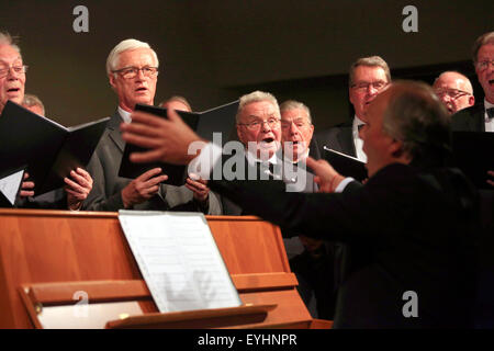 Bottrop, Deutschland, Tag des Lied singen, der Chor der Kirche des Heiligen Johannes in das Brauhaus am Ring Stockfoto