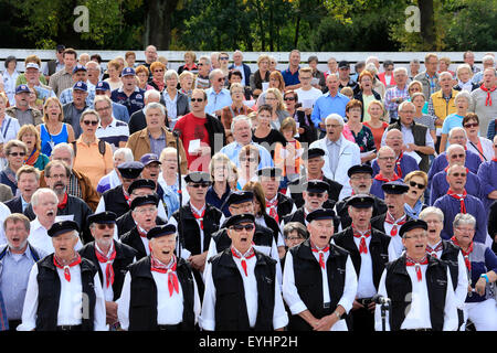 Dinslaken, Deutschland, singen Tag des Liedes, größte Shanty-Chor der Ruhr Stockfoto