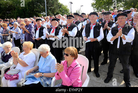 Dinslaken, Deutschland, singen Tag des Liedes, größte Shanty-Chor der Ruhr Stockfoto