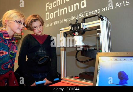 Dortmund, Deutschland, wissen Nacht Ruhr im Dortmunder U Stockfoto