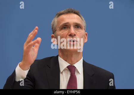 NATO-Generalsekretär, Ap, Jens Stoltenberg, Berlin, Deutschland Stockfoto