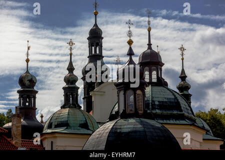 Barocke Wallfahrtskirche Mariä Himmelfahrt, Klokoty Tabor, Südböhmen, Tschechische Republik Stockfoto