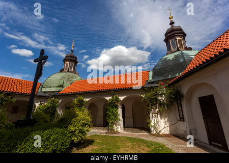 Barocke Wallfahrtskirche der Annahme, Klokoty, Tabor, Süd-Böhmen, Tschechische Republik Stockfoto