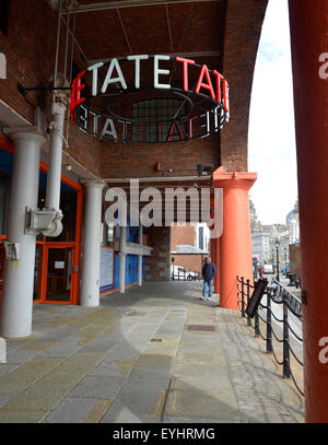 Die Kunstgalerie Tate, Albert Dock, die Stadt von Liverpool, England, UK Stockfoto