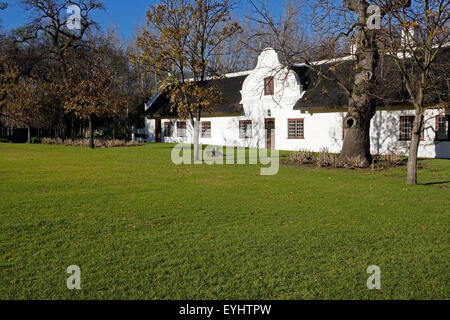 Das Herrenhaus in Blaauwklippen Wine Estate, Stellenbosch, Cape Winelands in Südafrika. Stockfoto