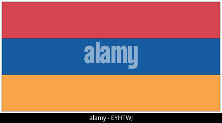 Fahne: Armenischen / Flagge: Armenien. Stockfoto