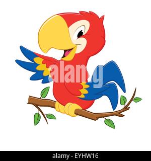 Cartoon-Papagei Stock Vektor