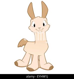 Cartoon-Lama Stock Vektor