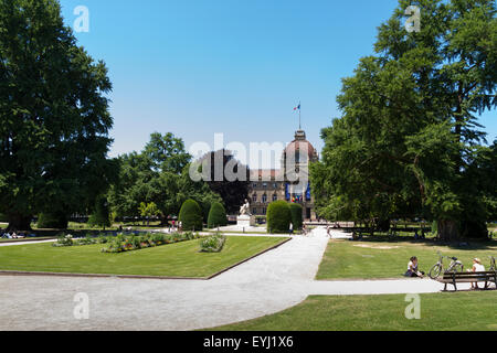 Palais du Rhin neben der Place De La République in Straßburg Stockfoto