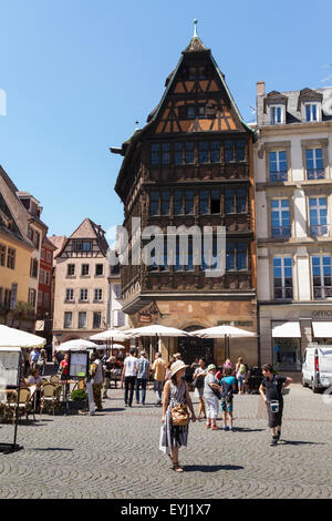 Maison Kammerzell am Place De La Cathédrale in Straßburg Stockfoto