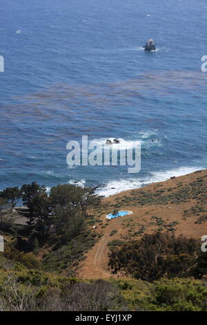 Bewegt sich entlang des Pacific Coast Highway / US1, Kalifornien USA Stockfoto