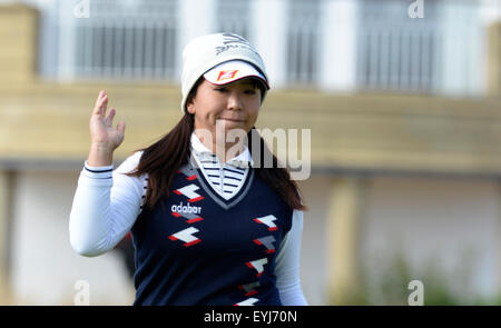 Turnberry, Schottland. 30. Juli 2015. Ricoh Womens British Open Golf Runde 1. Yumiko Yoshida endet für den Tag © Action Plus Sport/Alamy Live News Stockfoto