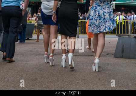 Galway, Irland. 30. Juli 2015. Weithin bekannt als "˜Ladies Tag" auf dem Galway Festival Donnerstag vereint das beste im Rennsport und Mode für den Höhepunkt des Sommers Rennkalenders. Dies ist das reichste National Hunt-Rennen in Irland '' "laufen über eine Entfernung von zwei Meilen mit dem Preisgeld in Höhe von â'¬300, 000. © Velar Grant/ZUMA Draht/Alamy Live-Nachrichten Stockfoto