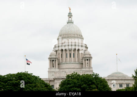 Repräsentantenhaus Kuppel - Providence - Rhode Island Stockfoto