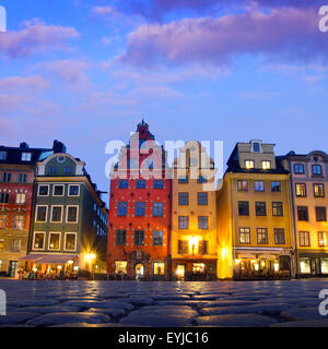 Stortorget in Gamla Stan, Stockholm Stockfoto