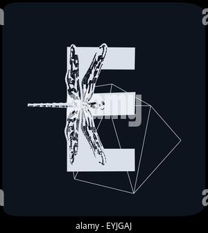 Abstrakte kreative Schriftart Stock Vektor