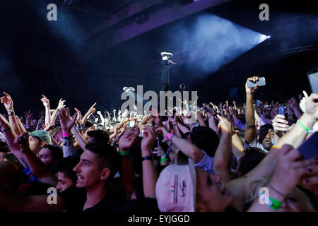 Live-Performance Veranstaltung voll an Sonar-Musik-Festival in Barcelona Stockfoto