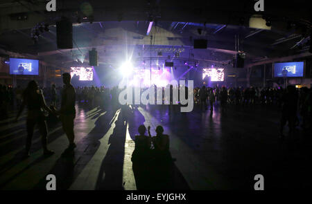 Live-Performance Veranstaltung voll an Sonar-Musik-Festival in Barcelona Stockfoto